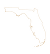 State of Florida outline vectors