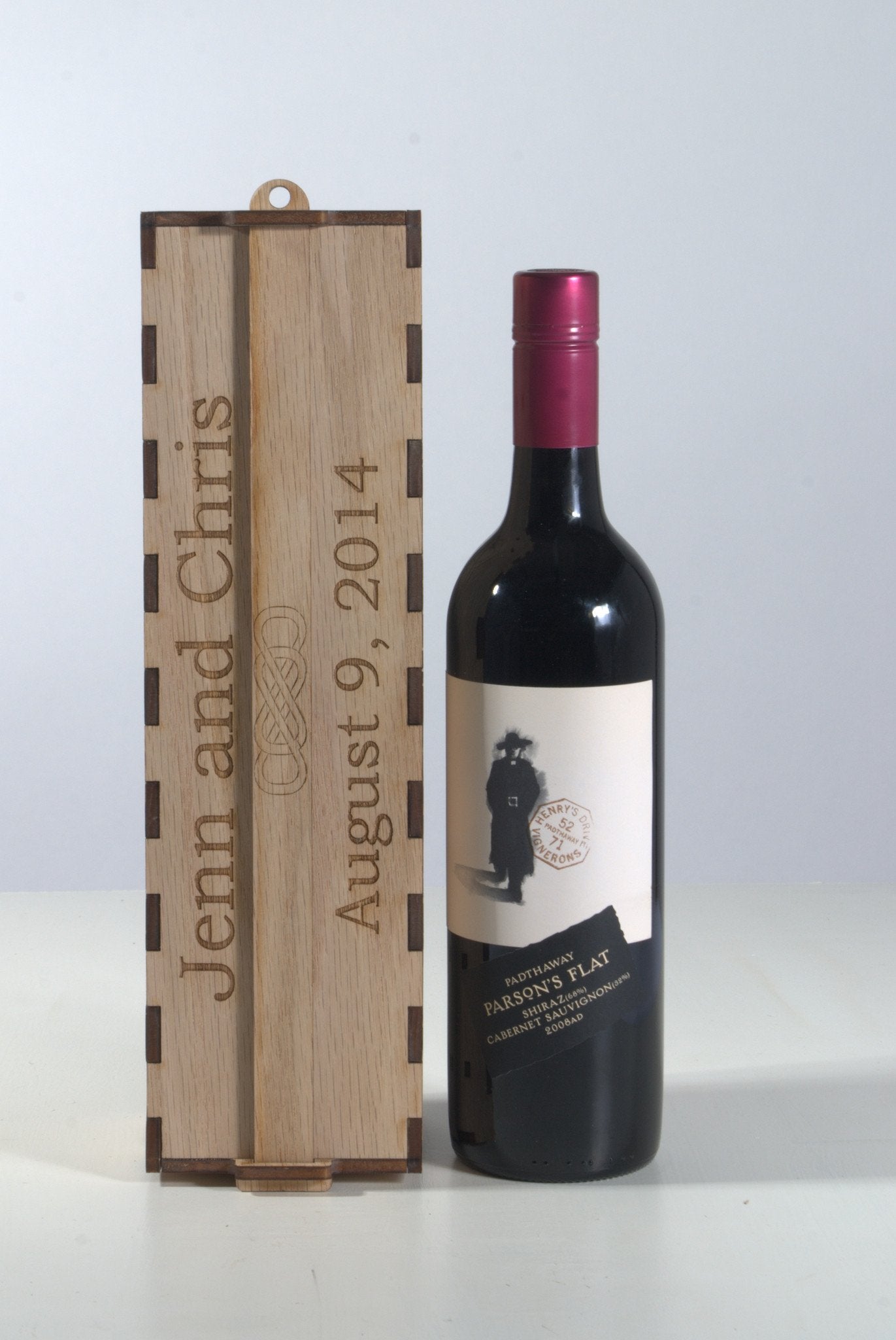 Wedding Ceremony Wine Box - standing