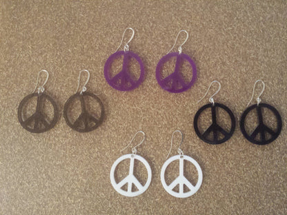 Earrings - Peace Symbol