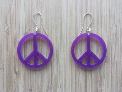 Earrings - Peace Symbol