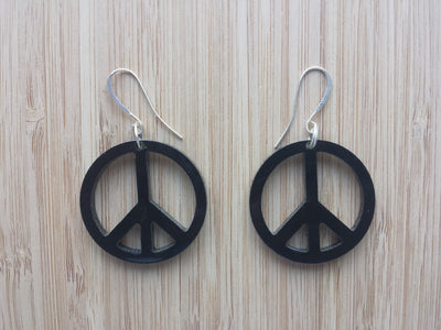 Earrings - Peace Symbol