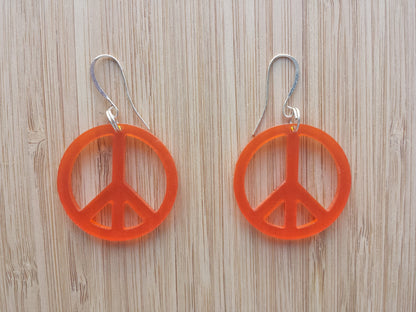 Earrings - Peace Symbol