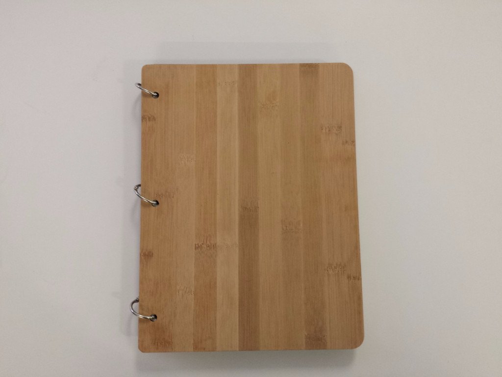 plain bamboo photo binder front