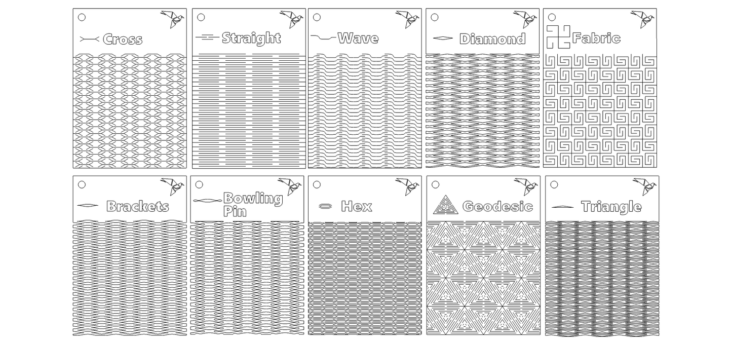 Living Hinge Swatches