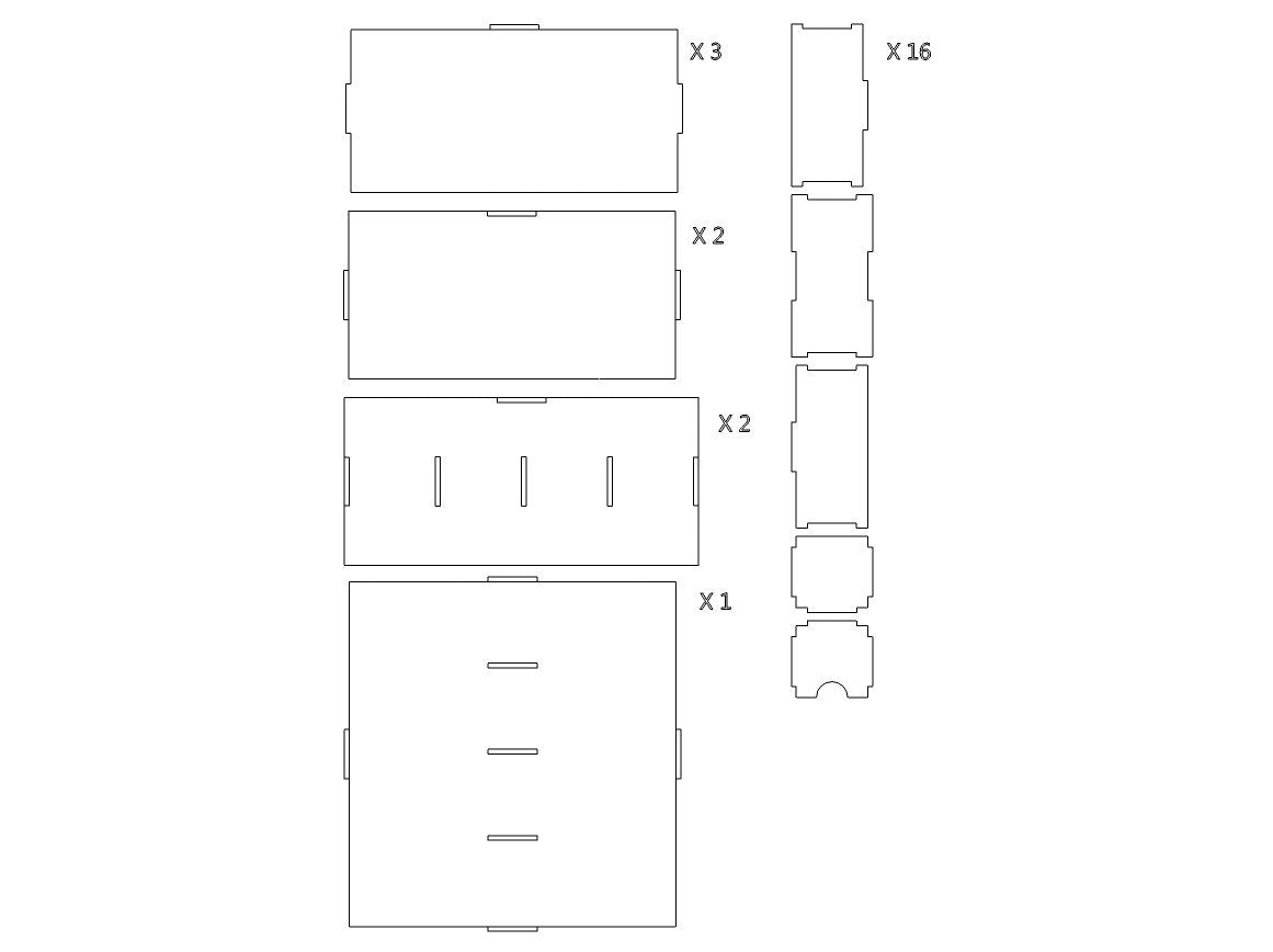 Sixteen Drawers