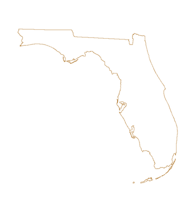 State of Florida outline vectors