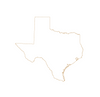 State of Texas outline vector